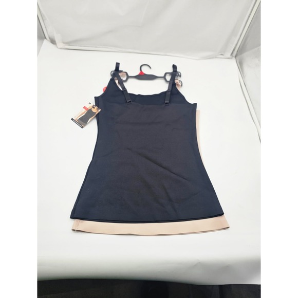 Skinnygirl Other - Skinnygirl Scuba Shaping Camis Women Large Black Nude NWT 2-Pack SG5503